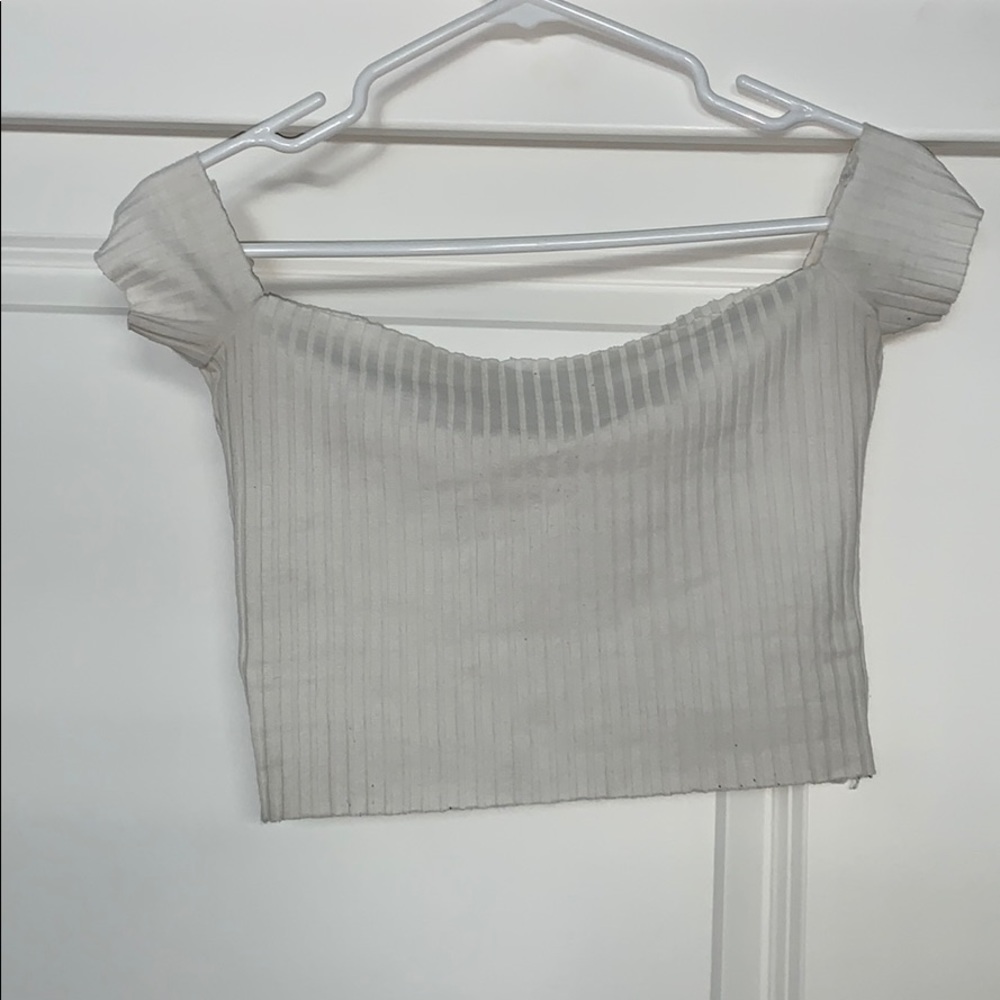 Cream Off the Shoulder Top